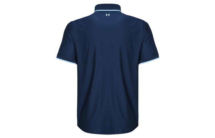 Under Armour Polo Shirts Men's Dark Blue Polo Collar Moderate Straight Fit 1345459-409