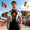 Men's Portugal Football Fan Short Sleeve T-Shirt Crew Neck Soccer Jersey World Cup Supporter Apparel Lightweight Breathable