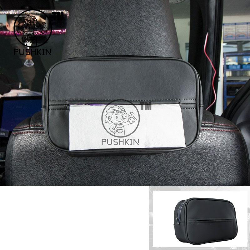 For Toyota VOXY NOAH 90 2025 2026 Rear Garbage Bag Seat Back Hanging Chair Back Storage Bag leather Interior Accessories