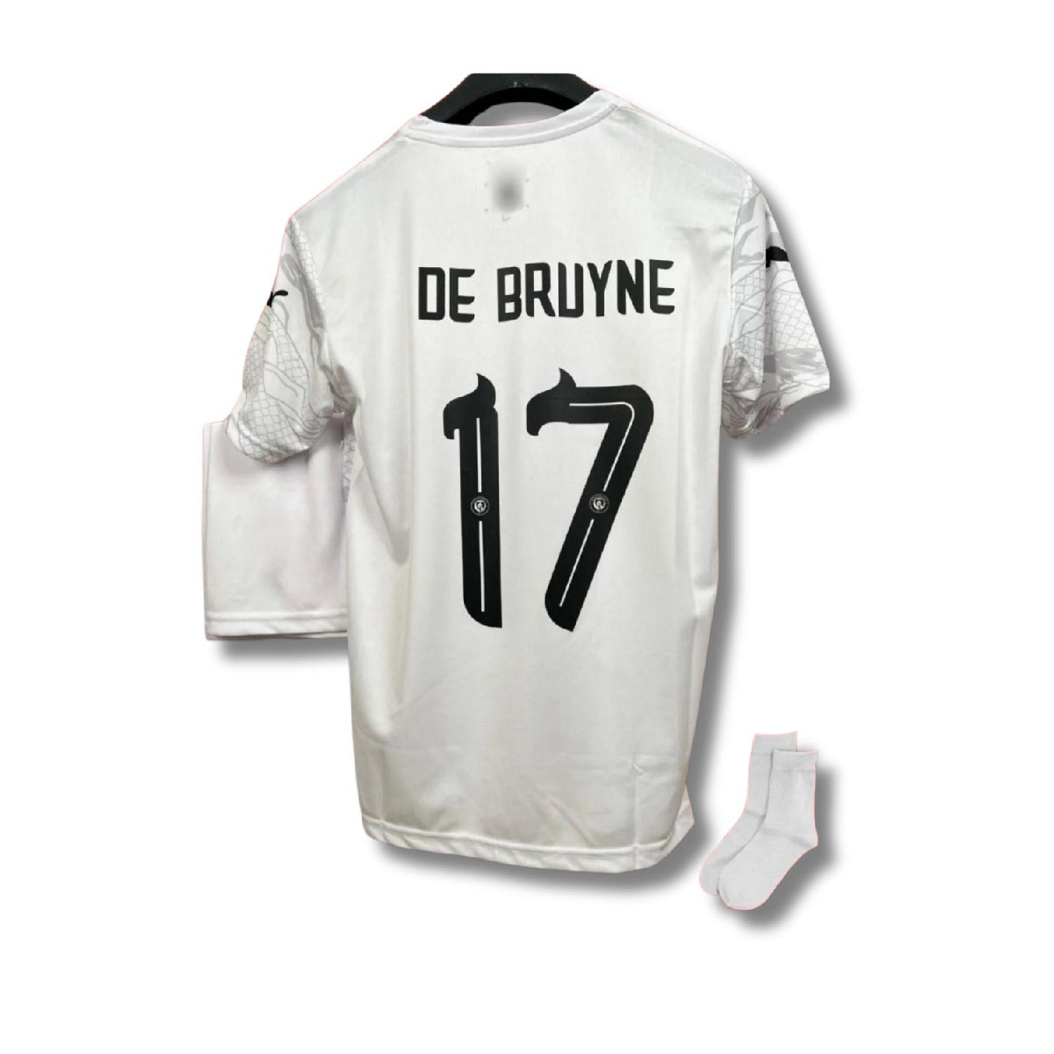 

Year Of The Dragon De Bruyne White Kids Jersey (jersey-shorts-socks-bracelet) Set Of 4 7-8 Yaş чистый