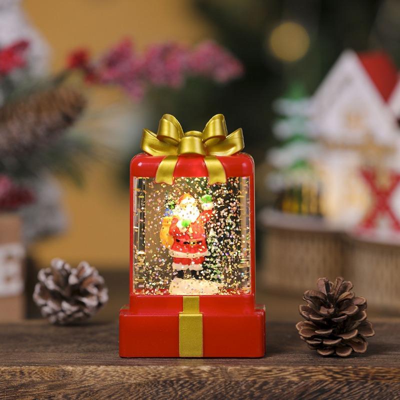 

Water-filled Snowflakes, Luminous Gift Pack, Night Light, Candle Light, Decorative Items, Small Gifts, Christmas Decorations The red backpack is old