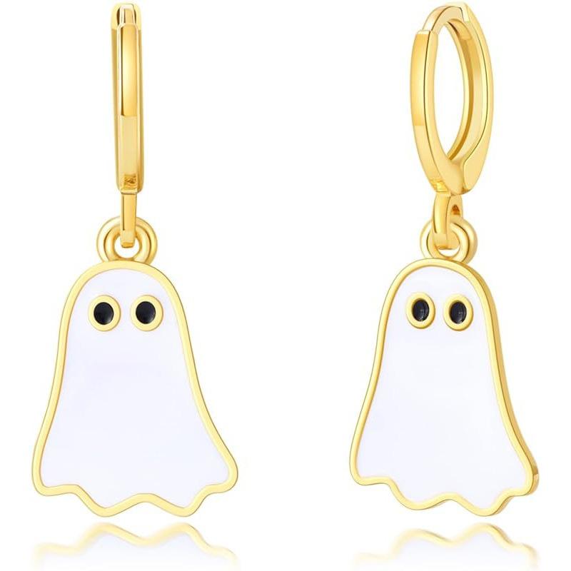 Hot Sale New Product Stud Earrings Cute Ghost Alloy Pendant Earrings Holiday Party Women's Earrings