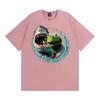 Smoking Kermit The Frog Meme Shark Attack Parody TShirt Mens Women Fashion Cool Tshirts Hot Sale Casual Short Sleeves T Shirt