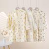 Class A Pure Cotton Children's Cartoon Pajamas & Bathrobe Set - Summer Sleepwear & Air Conditioning Wear