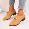 Large Size Shoes Lace-up Single Shoes Women's Suede Women's Single Shoes Women's Shoes One Piece