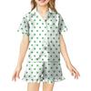 Children's Home Clothes Pajamas Set Short-sleeved Top Shorts Two-piece Set Outer Wear Play Cardigan Clothes