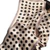 Beige Silk Silk Scarf, Streamer, Foreign Style Spring And Summer Mulberry Silk, Small Long Polka Dot, Small Scarf, Headband.