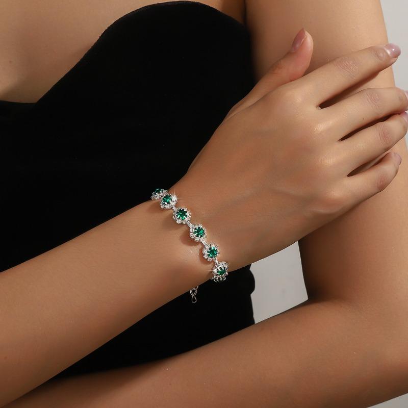 Middle Eastern Jewelry Set Necklace Earrings Bracelet Three-piece Set Full of Diamonds Bridal Jewelry, Dress Accessories