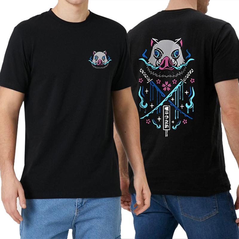 2025 Summer Fashion Men's Crewneck Printed T-shirt Solid Color Funny Top Gym Sports Beast Oversized Casual Loose Short Sleeves