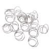 50Pcs Place Card Holder Round Shape   Table Number Name Card Display Stand Metal Photo Clamp for Wedding