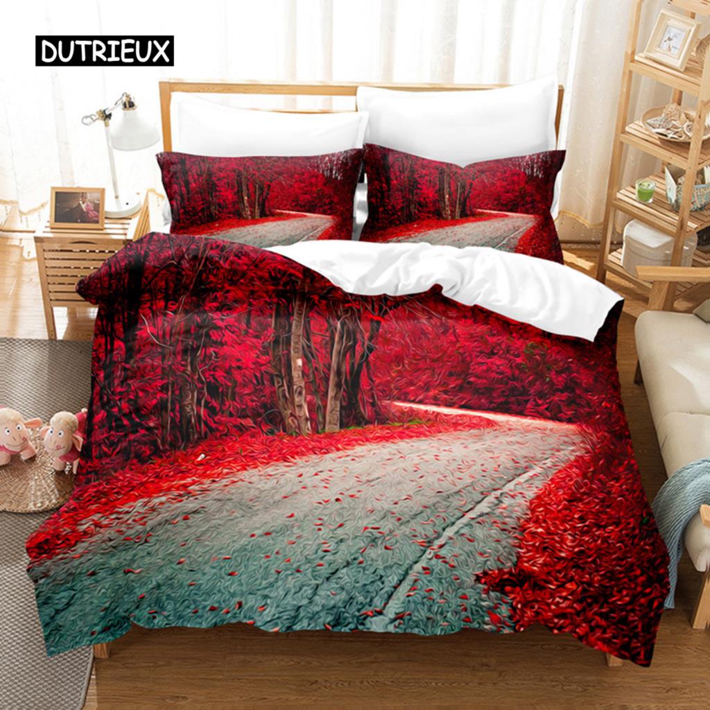 Landscape Painting Bedding Set Duvet Cover Set 3d Bedding Digital Printing Bed Linen Queen Size Bedding Set Fashion Design