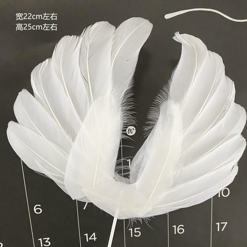 Angel Feather Wings Birthday Cake Decoration Plug-In Accessories Model Baking Knickknacks