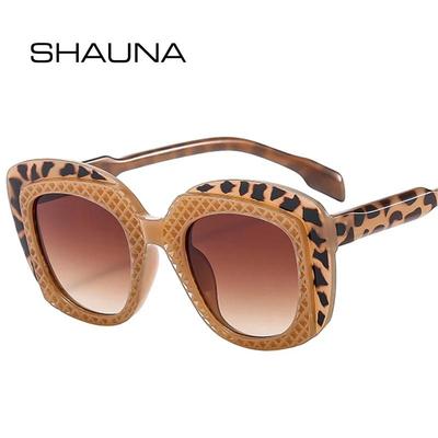 SHAUNA New Hip Hop Double Color Sunglasses Women Fashion Gradient Eyewear Shades UV400 Men Square Unique Sun Glasses