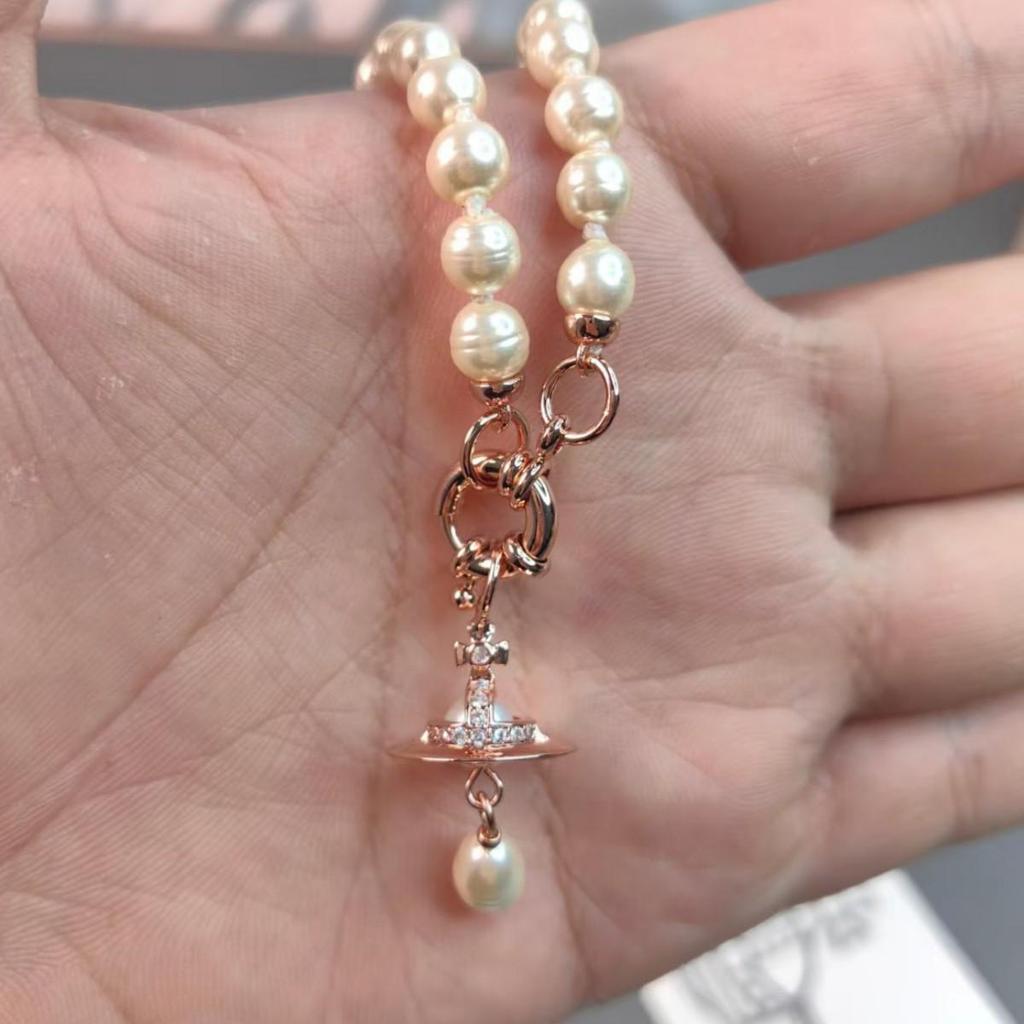 Empress Dowager Baroque Pearl Teardrop Necklace