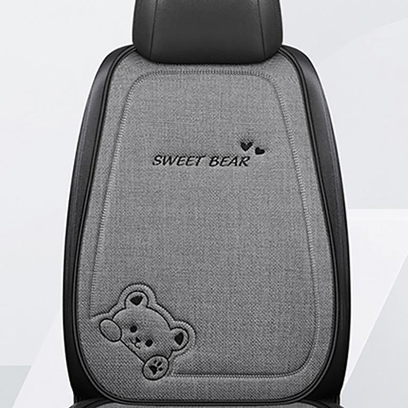 1Pcs Breathable Cartoon Bear Car Seat Cover Non-Slip Cushion for Women's Protection