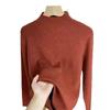 Korean Style Women's Stand-Collar Knit Sweater - Winter Versatile Inner Wear for Slim Neck Shape