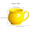 Ceramic Mug Premium Quality Smooth Finish Scratch Resistant for Breakfast Office Dessert Shop Water Soda Cocktail Drinking Cup