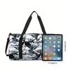 Snow Mountain Large Capacity Travel Duffels Bag for Boy/Girl Children Best Gift 2D Flat Cartoon Leisure Fitness Bag