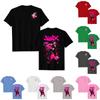 Lässiges, tägliches T-Shirt mit Rundhalsausschnitt und Aufdruck für Damen, kurzärmelig, Buchstaben-Oberteil