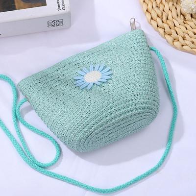 Fashion Woven Straw Bag Shell Shape Handmade Summer Beach Bag Straw Handbag Women Girl