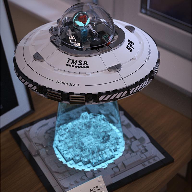 High-Quality Technical High-Quality Ufo High-Quality Spacecraft High-Quality With High-Quality Lights High-Quality Building High-Quality Blocks