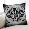No Pain No Gain cushion cover Home Bedding Sofa living Room pillowcase Simple Soft Skin Cushion Cover Party Gift
