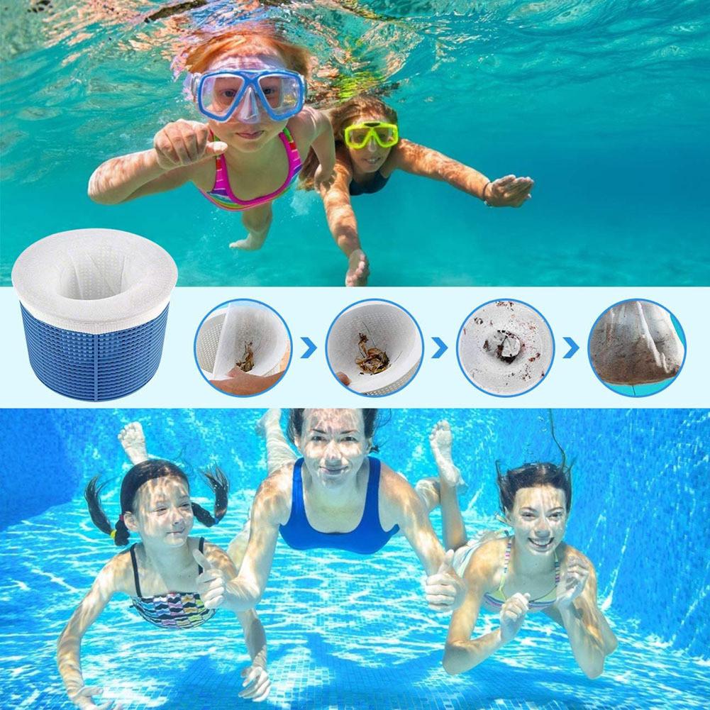 20/30 Pack Pool Skimmer Socks,Pool Filter Socks For Skimmer Basket For Above Ground And Inground Pool Ultra Fine Mesh Screen Pool Skimmer Scum Socks