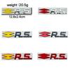 RS Car Emblem Sticker for Renault Sport: Clio, Megane, Twingo