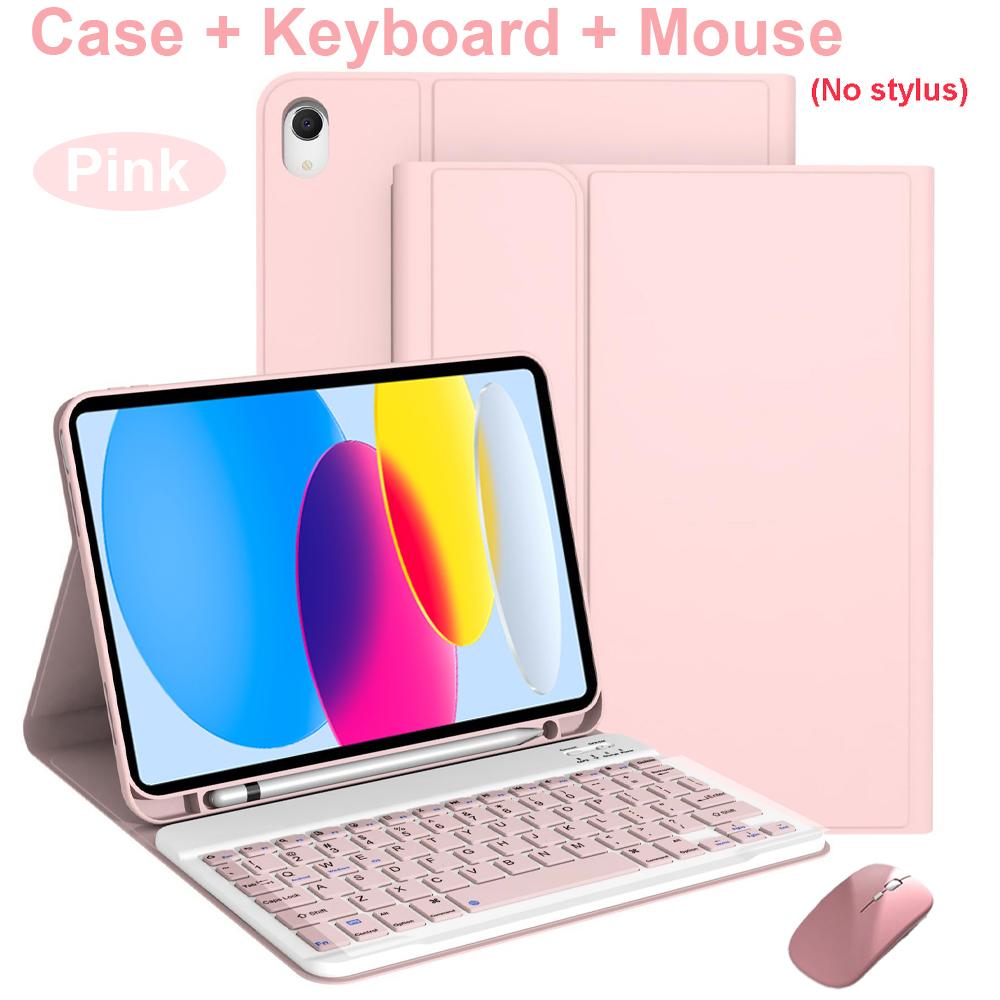 Case for iPad A16 11 Inch A3355 A3356 A3354,Bluetooth Keyboard Cover for iPad 10th 10.9 Inch A2696 A2757 A2777 A3162