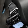 For Hyundai Veloster N 2019-2023 Kona N I30N Carbon Fiber Style Car Steering Wheel Frame Cover Trim Interior Accessories LHD/RHD