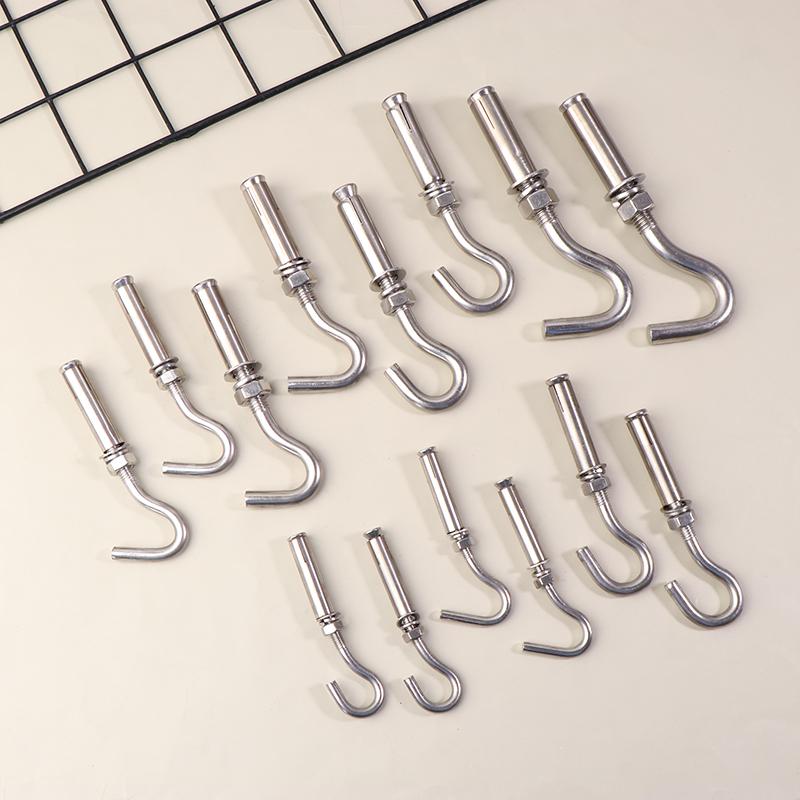 2 Stück M6 M8 M10 M12 304 Edelstahl Expansionshaken Betonwandankerbolzen Becher Geschlossen Federöffnung Hülse Befestigungselement