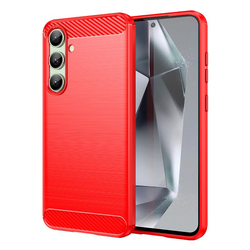 For Samsung Galaxy S24 FE Case Anti-knock Soft Silicone Carbon Fiber Back Cover For Samsung S24 FE Case For Samsung S24 FE Case