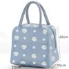 Lunchtaschen für Studenten, japanisches Gänseblümchen, tragbare Bento-Tasche für Büroangestellte, isolierte Tasche, Kälteisolierung, Lunchtasche, Picknick-Handtaschen
