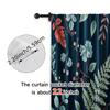 Set Of 2 Contemporary Curtains Boho Nature Leaf Versatile Polyester Without Rod All Seasons Perfect Bedroom Living Room Curtain For Made