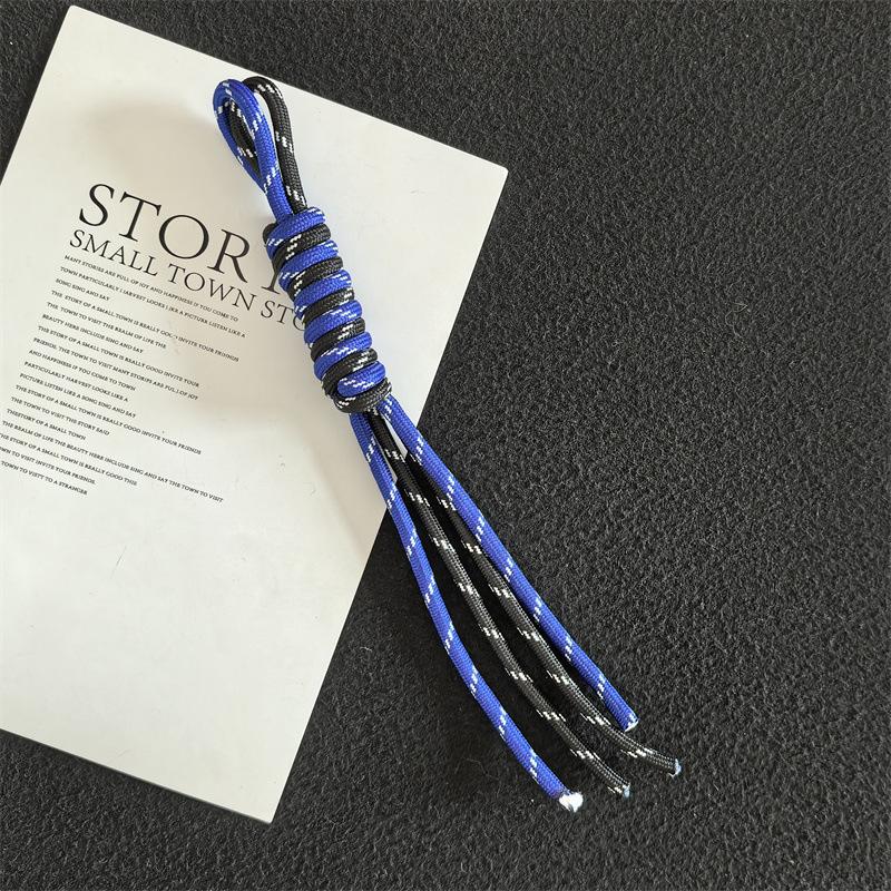 NEW Creative Anti-Lost Knot Nylon Rope Keyring Colorful Braided Lanyard Keychain For Car Backpack Pendant Accessories Gift