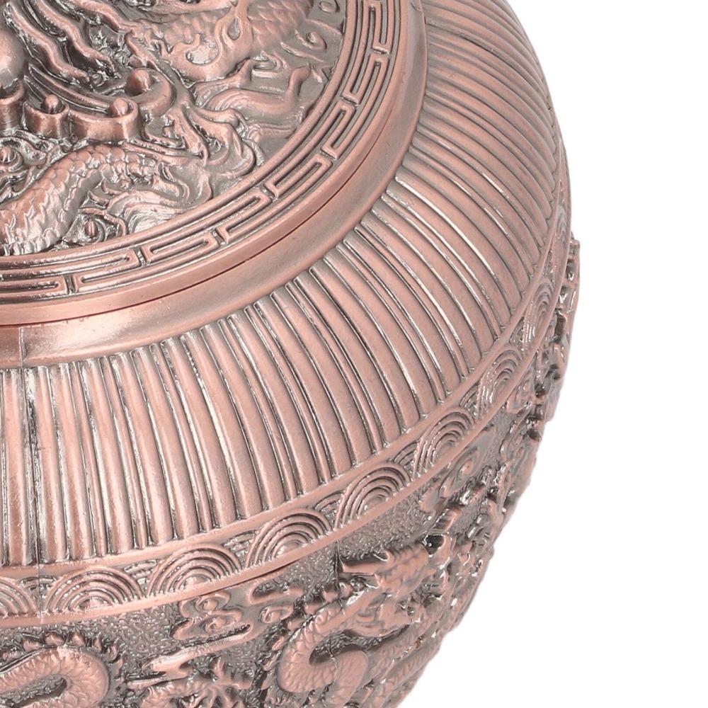 Recipiente de Chá de Cobre Vermelho Jarro de Chá Decorativo de Bronze Recipiente de Armazenamento de Chá a Granel Para Armário de Cozinha