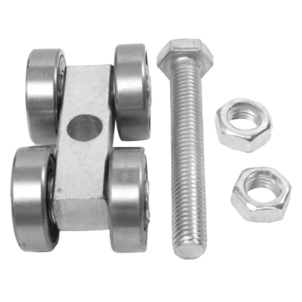 Sliding Door Roller Hardware Slide Doors Pulley 4-Wheels Glass Door Hanging Rail Track Pulley Suspended Sliding Track Wheel