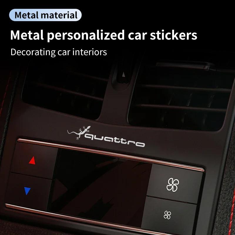 2026 Car Logo Stickers 3D Metal Letter Car Stickers Interior Decoration For Audi Quattro Q5 Q7 Q3 A3 A4 A6 A1 A8 Q8 A7 S3 QS5 RS5 RS6