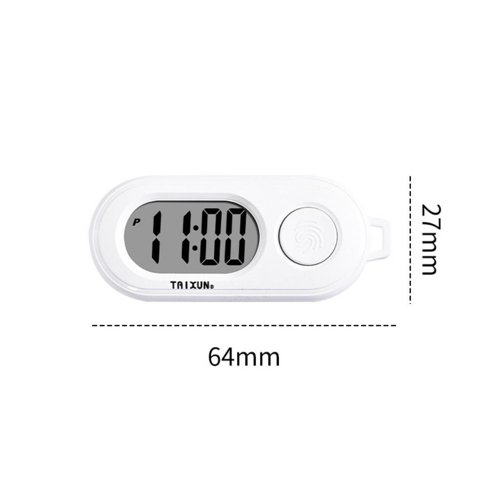 Key Display Digital Electronic Clock Keychain Oval Watch Mini LED Digital Clock  Backpack