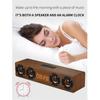 Wooden Soundbar Bluetooth Speaker Music Acoustic System 40W HIFI Stereo Music Surround LED Display Outdoor Speaker With FM Radio