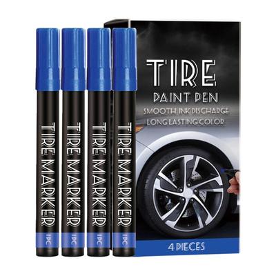 For Motorcycle Tire Marker Pens 4X Car Tire Paint Marker Pen Color Tire Pen Marker For SUV Bus Motorcycle Tire Lettering