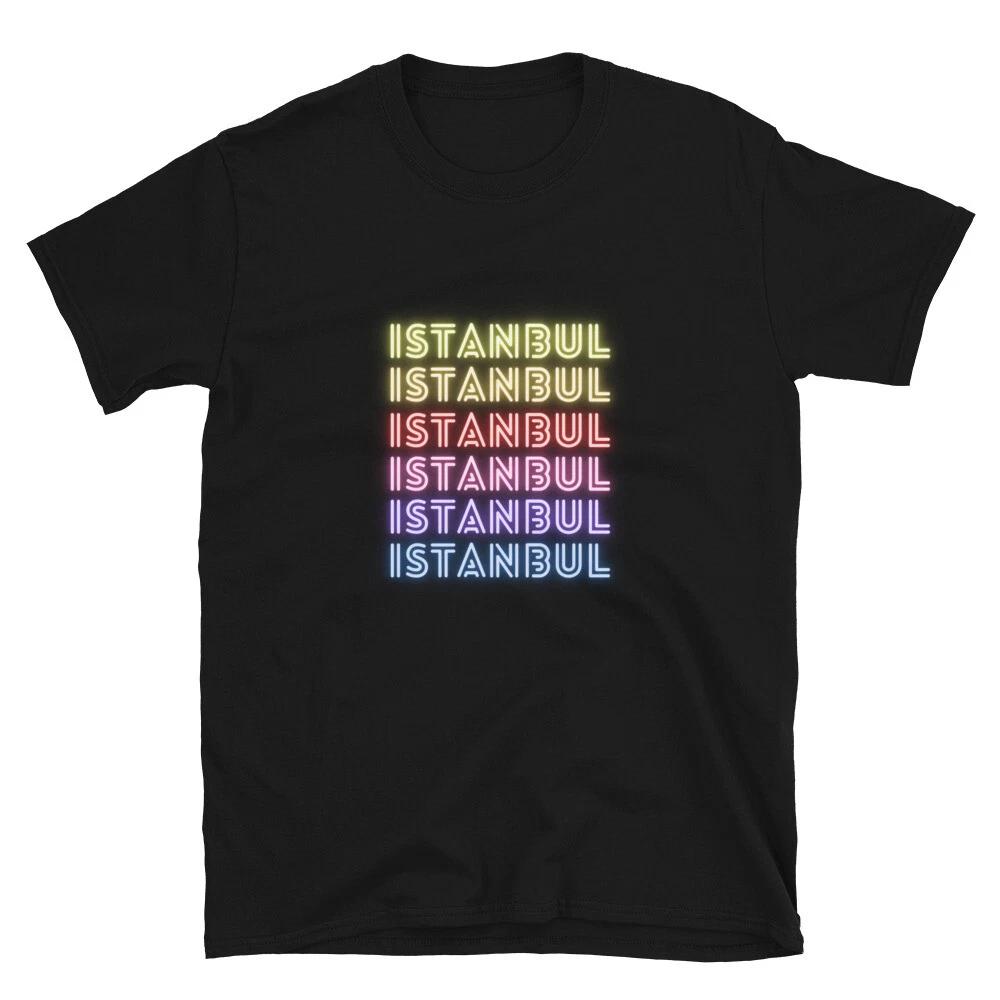 Istanbul City Proud Travel Text Design Classic Fit T-Shirt L