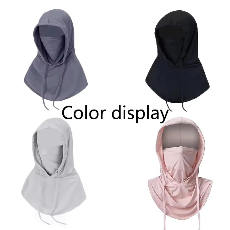 Ice Silk Full Face Sun Protection Long Neck Covers UV Protection Balaclava Unisex For Hiking Camping Cycling Motorcycle  Fishing