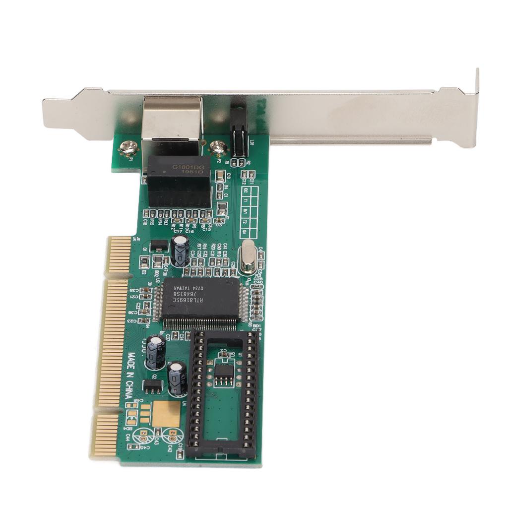 PCI to Gigabit Network Card Self Adaption Single RJ45 Port Indicator Light Stable PCI Ethernet CardGigabit 8169 Chip