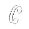 Women'S Copper Color Open Bangle Simple Design Two Thread Adjustable Size Engagement Wedding Trendy Jewelry Cuff Bracelet B071