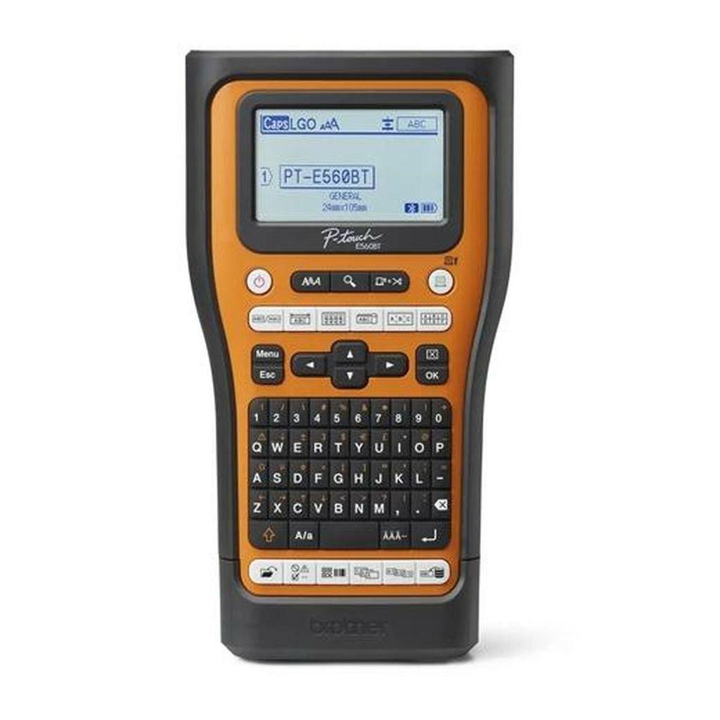 Brother PT-E560BTSP Label Printer 24 Mm Black with Orange Accents