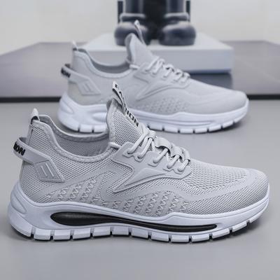 Men's Shoes 2025 New Autumn Fly-woven Mesh Sports Shoes Men's Casual Single Shoes Student Versatile Running Trendy Shoes Men