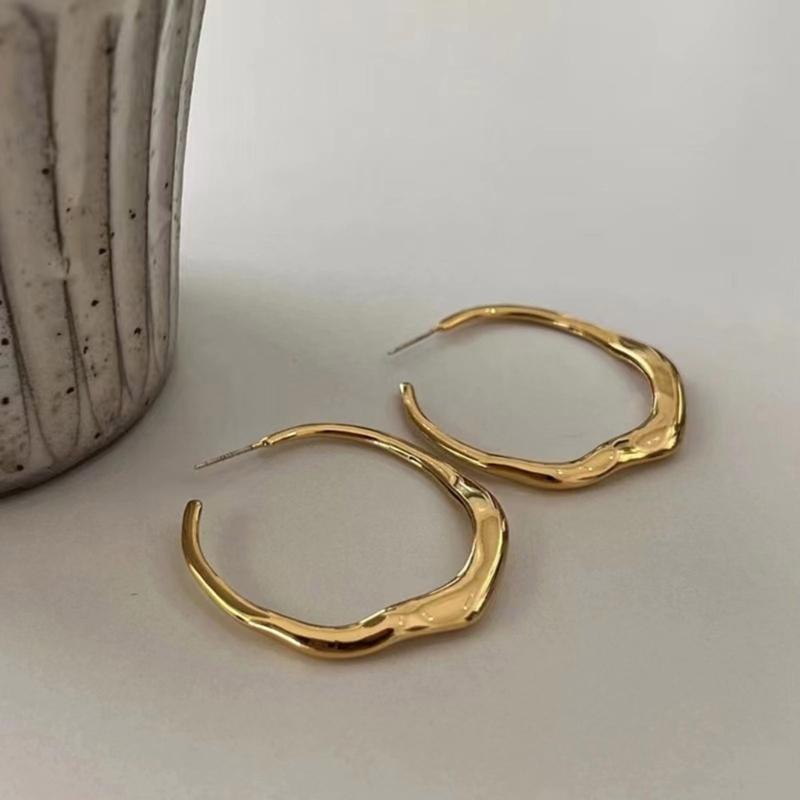 Stylish Hoop Earrings Accessory Fashionable Circle Earrings for Weddings Parties Stylish Big Hoop Earring Charm