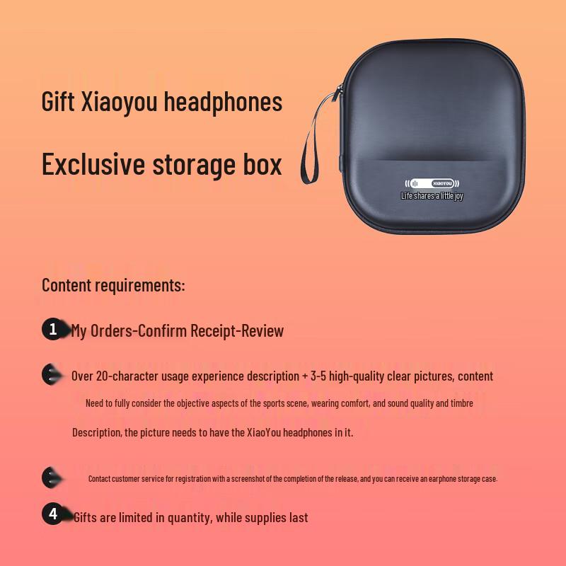 XiaoYou Open-Ear Bone Conduction Bluetooth Sports Headphones