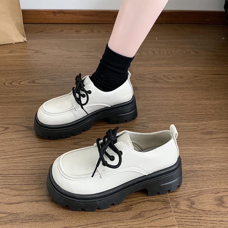 Fashion 2025 High Quality Women Shoes Brand Women's Pumps Hot Sale Loafers Fashion Round Lace-up Low Heel Pumps Trend Office Lady Shoes